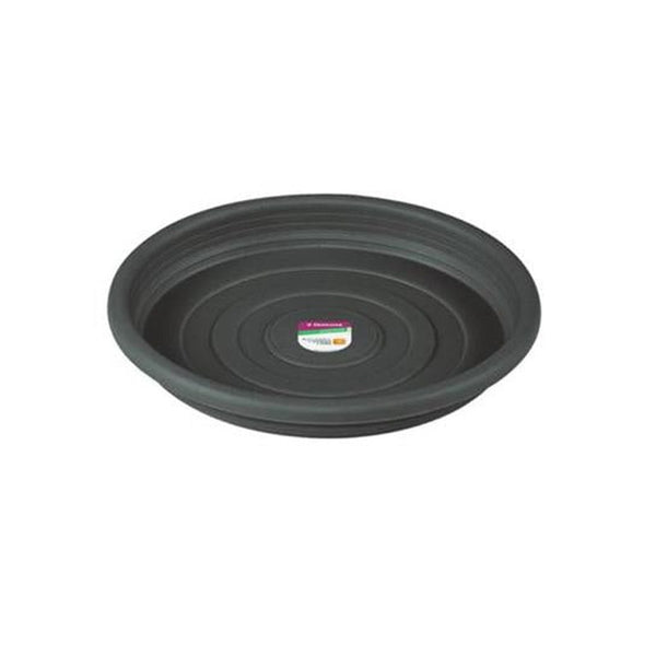 Prato Vaso Jardim Plástico Red 13cm Cinza Primafer