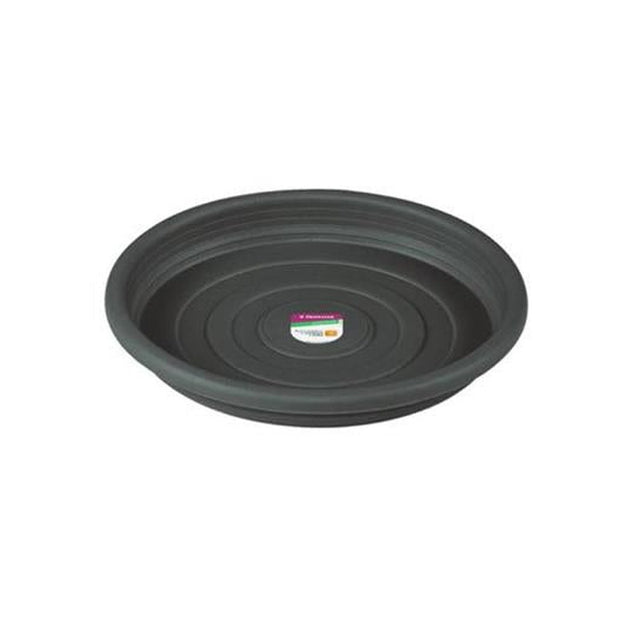 Prato Vaso Jardim Plástico Red 13cm Cinza Primafer