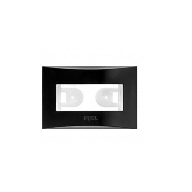 Compact Suporte + Placa Preto Brava Iriel