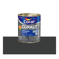 Tinta Esmalte Antiferrugem Coralit 900ml Preto Coral