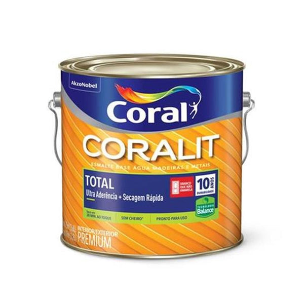 Tinta Esmalte Coralit Total Brilho Balance 3,6L Branco Coral