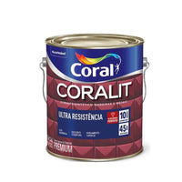 Tinta Esmalte Coralit Ultra Resistente Auto Brilho 3,6L Branco Coral