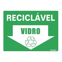 Placa Poliestireno 15x20 - Reciclável Vidro