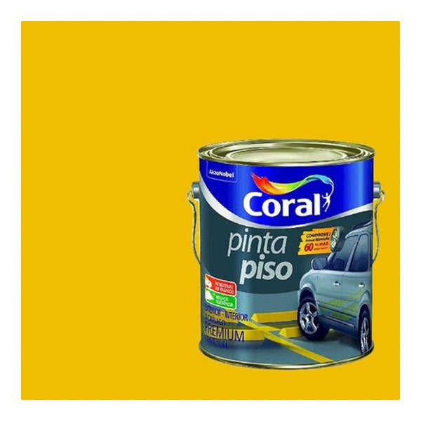 Tinta Piso Amarelo Demarcação 3,6L Coral