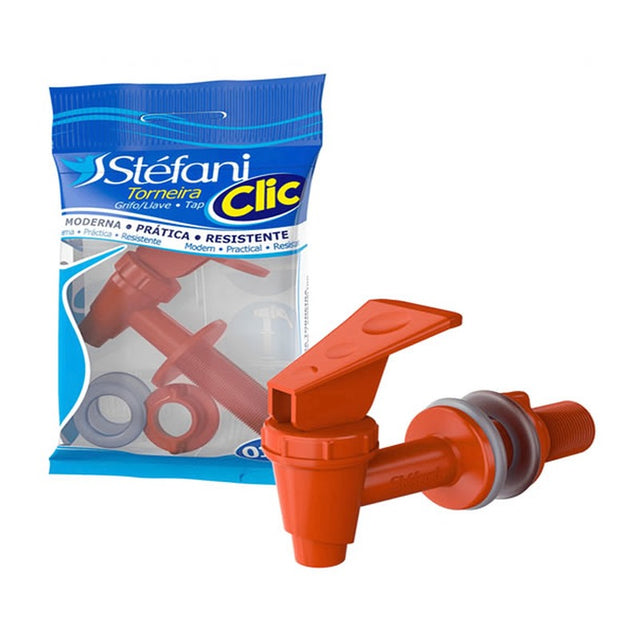 Torneira Clic Marrom para Filtro Barro