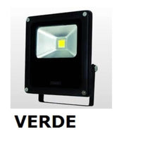 Refletor Led TR 10W Luz Verde Preto Taschibra