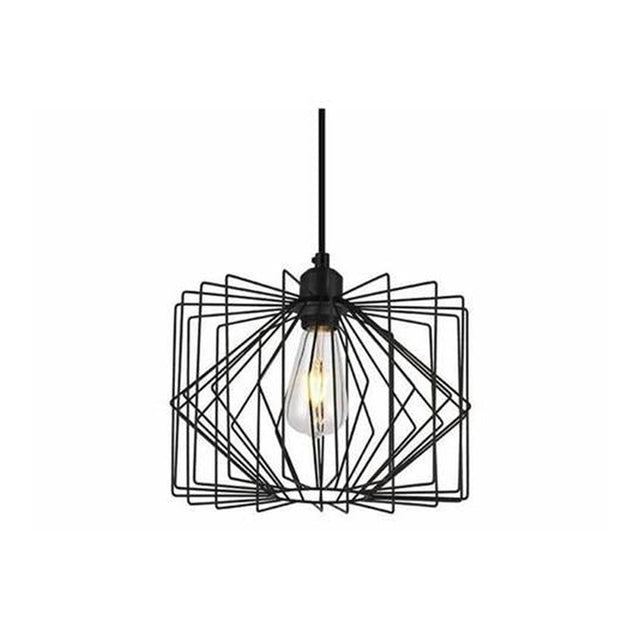 Lustre Pendente Ilusion G Preto 1XE27 Taschibra