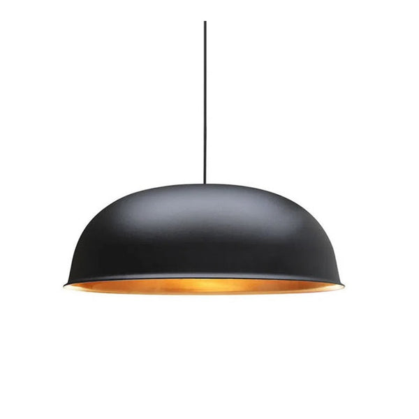 Lustre Pendente Black Festival 1XE27 Preto F./ Amarelo Taschibra