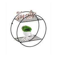 Nicho Decorativo Preto Fosco Redondo 16x35x35cm
