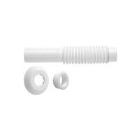 Tubo de Ligação Ajustável Branco para Vaso Sanitário 260mm Blukit