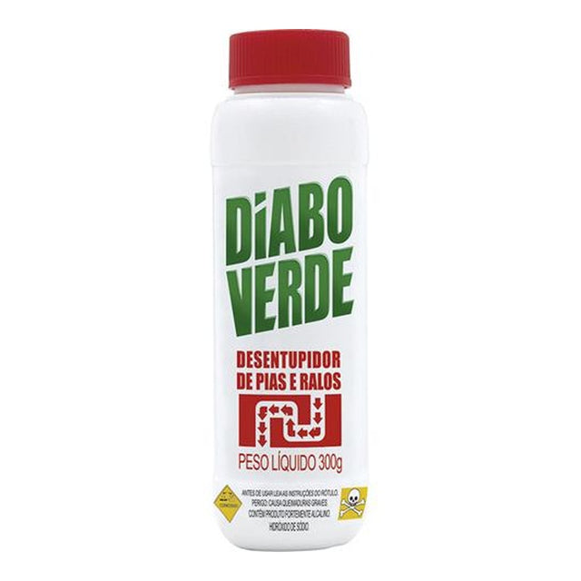 Desentupidor 300g para Pias e Ralos - Diabo Verde