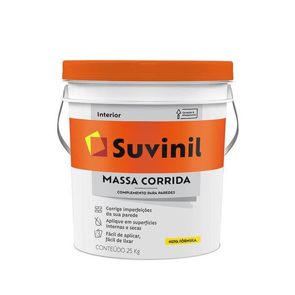 Massa Corrida 25kg Balde Plástico Suvinil