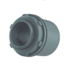Conector Box Reto Para Eletroduto 3/4 Polegada Cinza Inpol