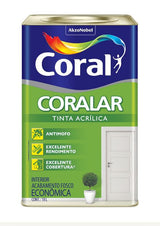 Tinta Coral Acrilica Fosca Coralar 18l - Camurça