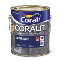 Tinta Esmalte Sintético Antiferrugem Coralit Vermelho 3.6L Akzo Nobel