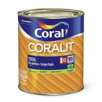 Tinta Esmalte Sintético Coralit Total Balance Acetinado 900ml Branco