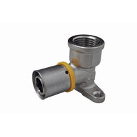 Cotovelo Para Gás 16mm X 1/2 Pol Com Base Fixa Astra
