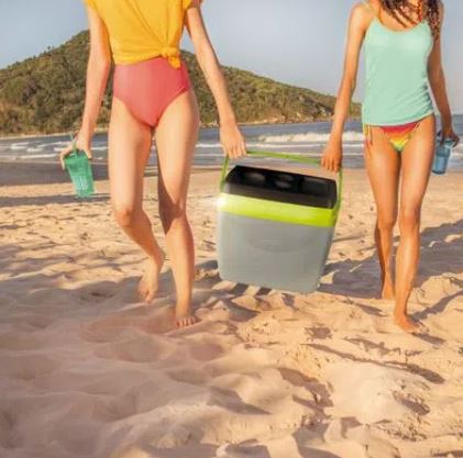 CAIXA TERMICA MOR 34 LTS CINZA C/ VERDE  (COOLER)
