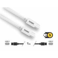Cabo Turbo Taschibra Usb-c Para Usb-c 1 Metro 3a Branco
