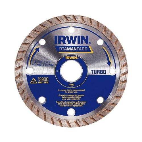 DISCO DIAMANTADO IRWIN PREMIUM TURBO 4 3/8  110X20MM
