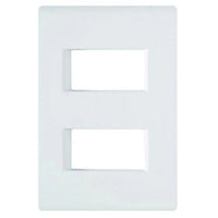 Placa 4x2 2 Postos Afastado Tramontina Liz Branca