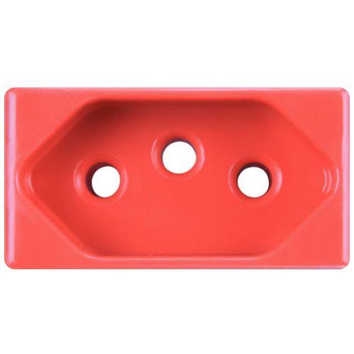 TRAMONTINA MODULO 2P + T 20A/250V VERMELHO