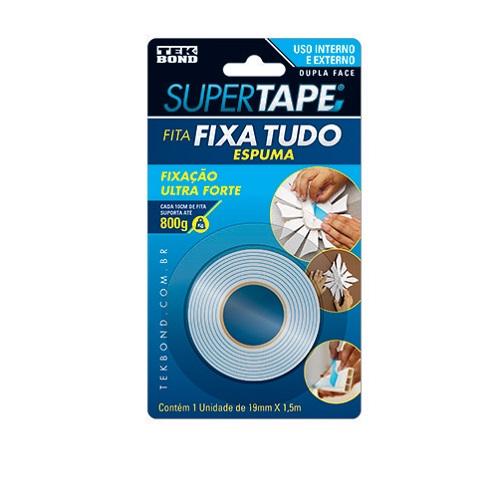 TEKBOND FITA ESPUMA DUPLA FACE 19MMX1,5M