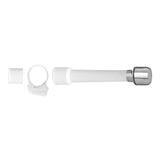 Extensor Branco Com Arejador Para Torneiras Sem Rosca Blukit 110104 - 14cm