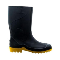 Bota PVC Preta/Amarela N 42