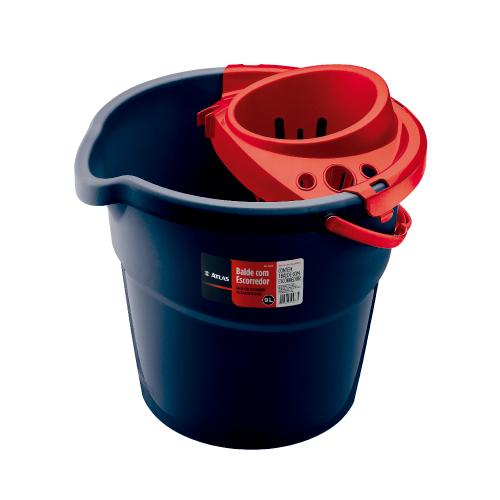 BALDE PLAST.C/ESCORREDSOR 9L ATLAS