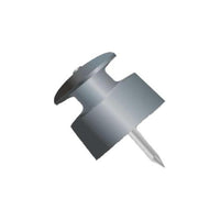 Isolador de PVC 36x36 mm com Prego Cinza