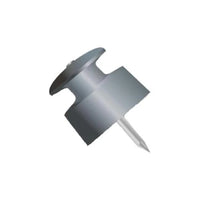 Isolador de PVC 36x36 mm com Prego Cinza