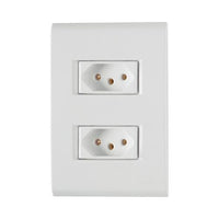 Conjunto 2 Tomadas 20a 250v Tramontina Liz Branco