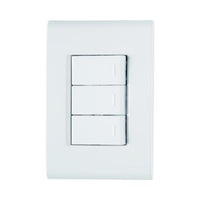 Conjunto 3 Interruptores Simples Tramontina Liz 10A 250V