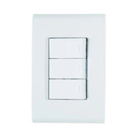 Conjunto 3 Interruptores Simples Tramontina Liz 10A 250V