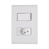 TRAMONTINA LIZ CJ 1 INTERRUPTOR SIMPLES 1 TOMADA 2P+T 20A TR