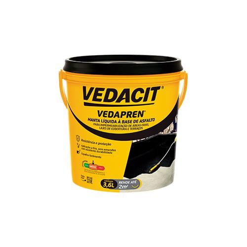 VEDACIT VEDAPREN 3,6 KG PRETO
