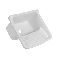 Tanque De Lavar Roupas Astra 22l Com Esfregador Branco