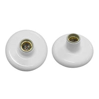 Plafonier De Porcelana E27 1x100w Branco Ilumi