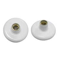 Plafonier De Porcelana E27 1x100w Branco Ilumi