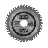 SERRA CIRCULAR C/VÍDEA 4 3/8'' 40 DENTES DTOOLS