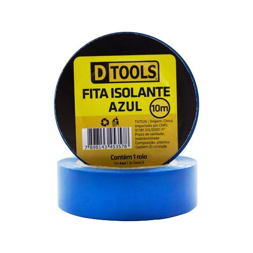FITA ISOLANTE 19MMX10MTS AZUL