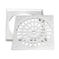 Grelha Para Ralo Quadrada 150mm Branca Diferpan