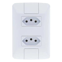 Conjunto 2 Tomadas 2p+t 20a 250v Tramontina Aria Branco