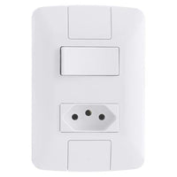 Interruptor Simples 1 Tomada 2P+T 20A Aria 1 Conjunto Tramontina