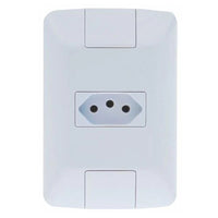 Conjunto de tomada 2P+T 10A 250V Aria branco Tramontina