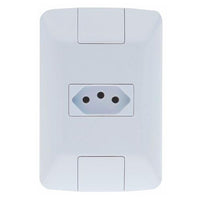 Conjunto 1 Tomada 2 Polos 20A 250V Tramontina Aria Branco
