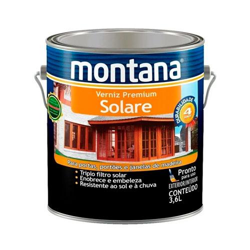 MONTANA VERNIZ SOLARE BRILHO INCOLOR 3,6L