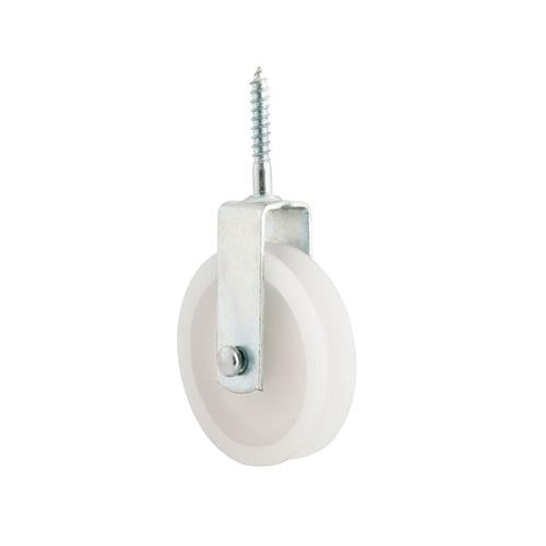 Roldana Plástica 4cm Com Parafuso