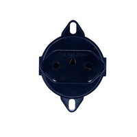 Tomada Tramontina 2 Polos 10A 250V Preta Para Caixa De Piso